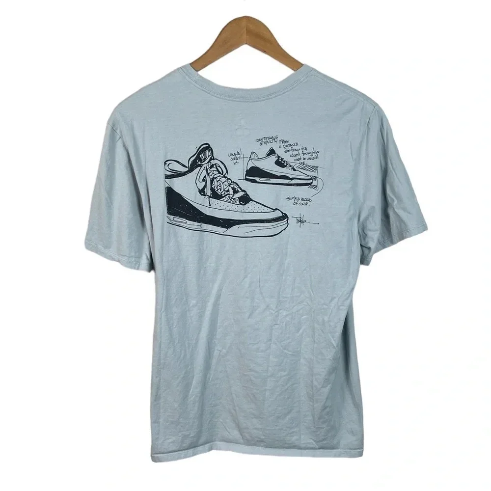 TS847 Mens Air JORDAN Shoe Brand Sneaker Head Collection T Shirt L